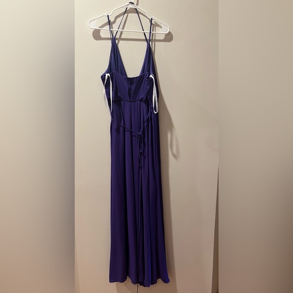 Plum David’s Bridal Wrap Dress - Picture 2 of 5